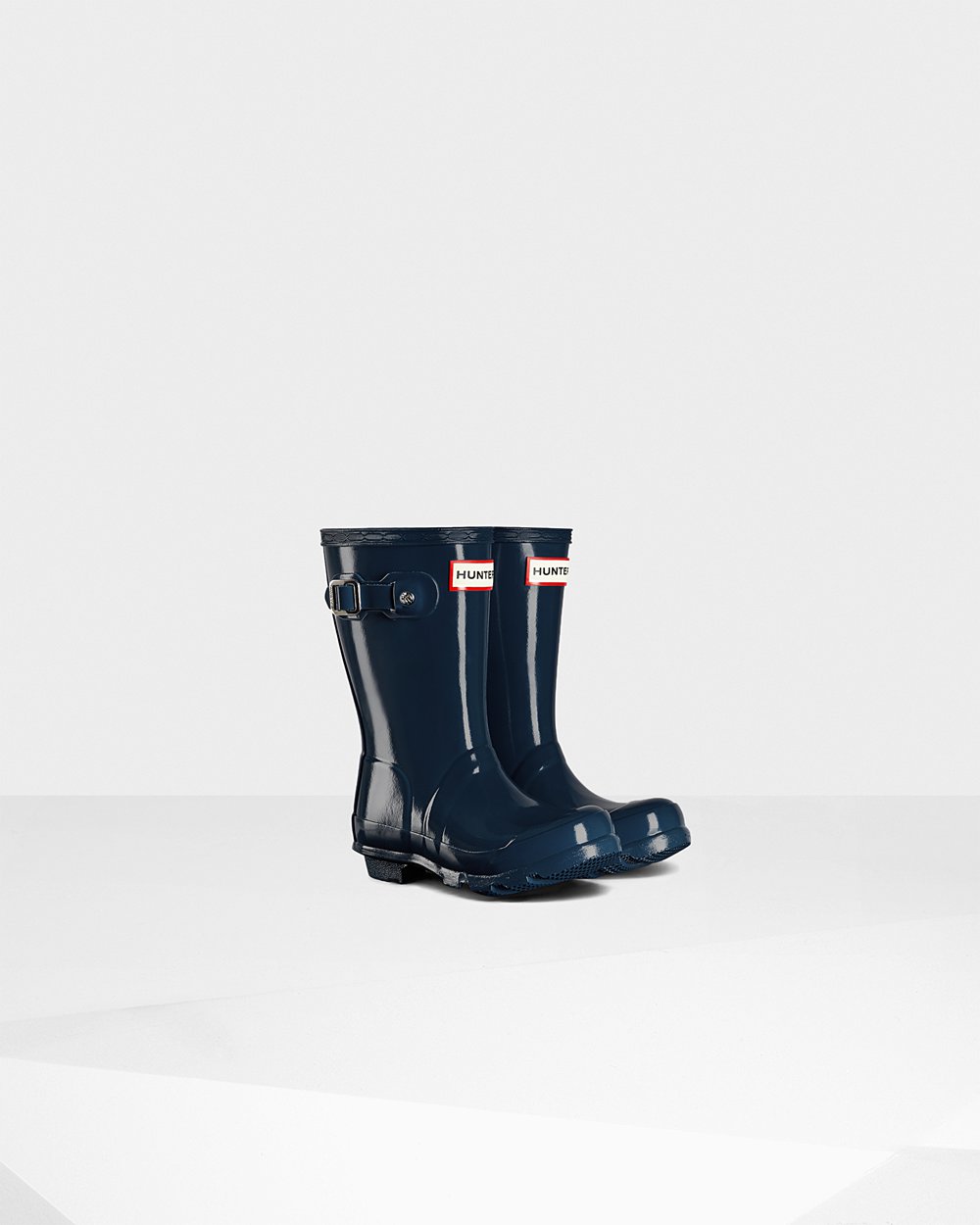 Kids Hunter Original Little Gloss - Rain Boots Navy - 1438-ECRZY